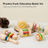 Toddler Musical Instruments, Wooden Percussion Instruments Toys, Eco-Friendly Rattle Music Set for Kids Boys Girls - Preschool Early Educational M...