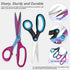 Left Handed Scissors Set - 2-Pack (9" Heavy Duty Titanium Coating Fabric Shears & 8" All Purpose Scissors) for Sewing/Crafting/Office Use, Great f...