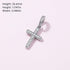 Sparkling Cross Pendant Charm 925 Sterling Silver Pendant,Jewelry Beads Gifts for Women Bracelet&Necklace A0134...