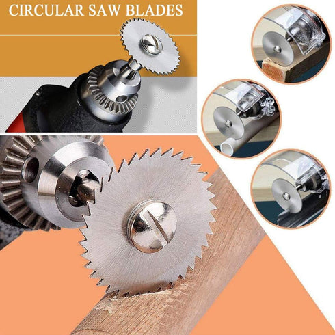Cutting Wheels Set Rotary Tool Accessories, 10pcs Resin Cutting Off Wheels, 10psc Diamond Cutting Disc with Mandrels, 6pcs HSS Circular Saw Blades...