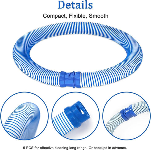 Swimming Pool Vacuum Hose for Zodiac Pool Cleaner Machine MX8 MX6 R0527700 Length 3ft (Zodiac Twist Lock)...