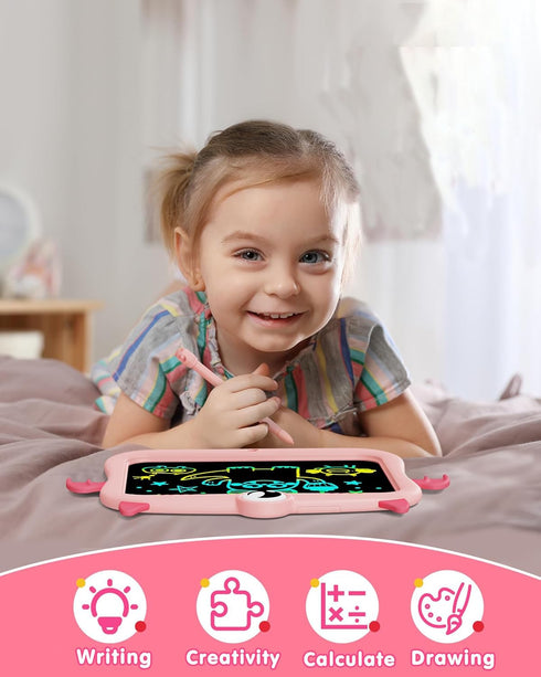 bravokids LCD Writing Tablet, 8.5 Inch Colorful Doodle Board Drawing Tablet, Erasable Reusable Drawing Pads Toddler Educational Learning Toys for ...
