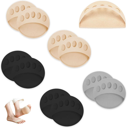 Invisible Breathable Honeycomb Fabric Ball of Foot Pads, Thickened Soft Metatarsal Cushions Socks for Flats High Heels, Prevention Pain Relief Reu...
