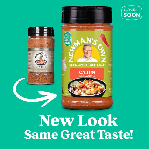 Newman's Own Cajun Seasoning; Perfect Spices for Cooking Hot Wings, Crawfish Boil and to add a kick to your dishes; No MSG, Gluten Free; Kosher; 7...