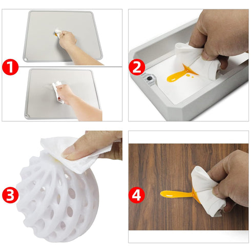 BCZAMD Toaiot 3D Printer Accessories Resin Cleaning Tool Dry Wipes - Lint Free - Flushable Towel - 100 Counts 15x20cm/ 5.9*7.8in for Cleansing Sil...