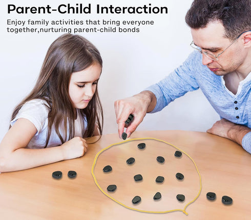 Magnetic Chess Game with Stones, Magnet Game, 2024 New Magnetic Board Game, Family Games for Kids Chess Puzzle and Adults Strategy Table Top Magne...