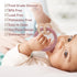 Baby Teether, One Piece Design Silicone & Beech Teething Ring Toy for Babies, BPA Free (Light Grey)...