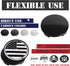 KitsPro 2.4Inch 60MM Wheel Center Caps, Pack of 4 (Gloss Black, Outer 60MM, Inner 56MM)...