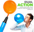 Hand Air Pump for Balloons - 9" Portable Manual Balloon Pump, Mini Hand Pump for Inflatables, Pool Floats, Party Garlands, Exercise and Yoga Balls...