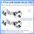 2 Pieces Low Shank Ruler Quilting Foot for Free Motion 1/4 Inch Thick Rulers, Ruler Quilting Pressure Foot Compatible with Singer Brother Kenmore ...