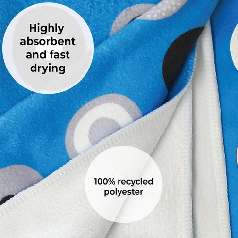 Skoy Kitchen Towel, 1-Pk 100% Recycled Polyester Towel for Dishes, Glassware, Cookware and Hands, Reversible Design, Absorbent Kitchen Towel, 18" ...