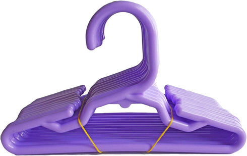 12 Purple 5.5 Inch Purple Hangers for 14 Inch Dolls and 18 Inch Dolls- Doll Clothes Hangers...