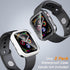 COOLQO 2 Pack Waterproof 2 in 1 Case Compatible for Apple Watch 40mm SE 2nd 2023 SE 6 5 4, with 9H Tempered Glass Screen Protector, Full Body Cove...