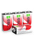 EBL 9V Rechargeable Batteries 9 Volt Lithium ion 600mAh Li-ion Batteries (4-Packs)...