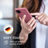 kwmobile Case Compatible with Samsung Galaxy A12 Case - Soft Slim Protective TPU Silicone Cover - Dark Rose...