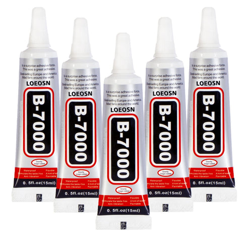 B-7000 Glue Clear for Rhinestone Crafts, Jewelry and Bead Adhesive B7000 Semi Fluid High Viscosity Super Glues Rhinestones Glues for Fabric Cell P...