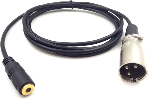 Haokiang 3.5mm to XLR Cable 1/8" Female TRS to XLR 3 Pin Male Audio Converter Stereo Adapter Cord 5Ft/1.5M (35F/XLRM)...