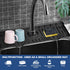 BFONS XL Silicone Faucet Handle Drip Catcher Tray, 18.1in x 5.7in x 0.79in, Black...