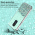 Compatible with Xiaomi Redmi Note 9 Case Glitter Clear Green,Redmi Note 9 Phone Case Silicone Transparent Soft TPU Women Girls Shockproof Protecti...