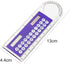 Black Mini Calculator, Portable Pocket Calculator Handheld Basic Calculator 3 in 1 Calculator Ruler Magnifier for Students School Home Office, Bac...