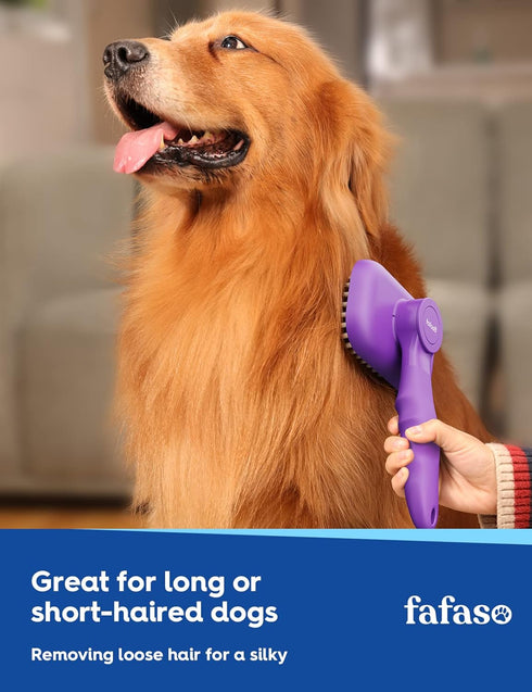 Dog Bath Brush, Pet Grooming Brush for Dogs and Cats, Dog Bath Scrubber for Short and Long Hair Pets, Versatile Pet Brush for Bathing, Grooming an...