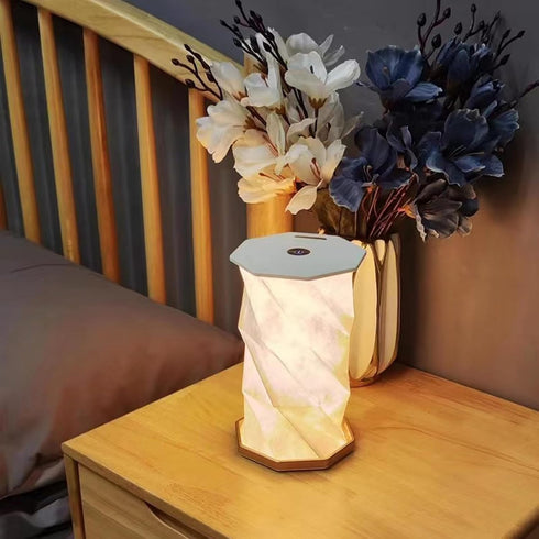 Portable Cordless Lamp, Battery Operated Table Lamp with Touch Dimmer, Rechargeable Folding Night Light for Bedroom, Living Room, Office, Travel, ...
