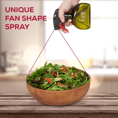 Evo Oil Sprayer Glass, Non-Aerosol for Olive, Cooking Oils, and Vinegars, Green, 6-Ounce Capacity...