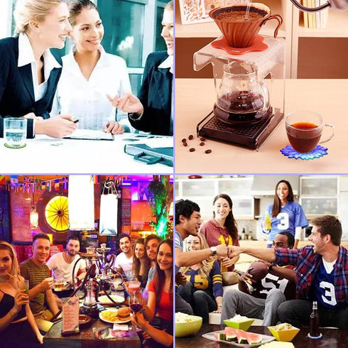 Sunflower Resin Coaster Molds Keychain Resin Molds, AFUNTA 4 PCS Non-Slip Epoxy Resin Mold for Coasters, Bowl Mat, DIY Craft Projects, Home Decora...