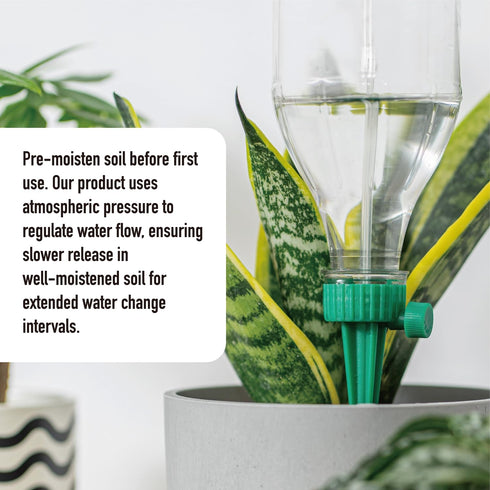 6 Pcs Plant Waterer Automatic Adjustable Plant Watering Spikes Self Water Drip Irrigation System with Control Valve Switch for Garden Home Indoor ...