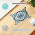Set of 4 Outdoor Waterproof Pillow Covers 12x20 Mandala Flower Decorative Throw Pillow Covers Boho Geometric Pillow Cases for Garden Patio Home De...