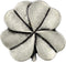 Bezelry 12 Pieces Clover Metal Shank Buttons. 20mm (3/4 inch) (Antique Silver)...