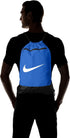 Nike Brasilia Training Gymsack, Drawstring Backpack with Zipper Pocket and Reinforced Bottom, Game Royal/Game Royal/White...