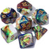QMAY DND Dice Set - Polyhedral Dice (Blue Mix Blood red) 7 Pcs for Dungeon and Dragons D&D RPG Role Playing Games Dice with Dice Bag...
