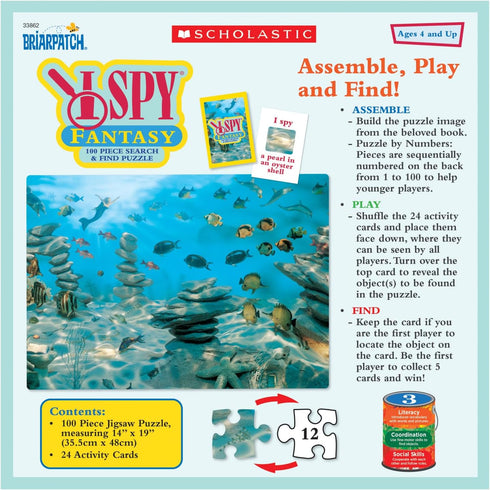 Briarpatch, I Spy Fantasy 100 Piece Search and Find Jigsaw Puzzle, Based on The I Spy books, for Ages 5+...