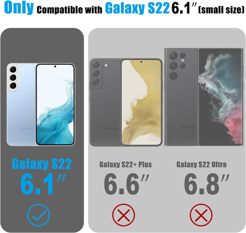 Esdot for Samsung Galaxy S22 Case,Military Grade Passing 21ft Drop Test,Rugged Cover with Fashionable Designs for Women Girls,Protective Phone Cas...
