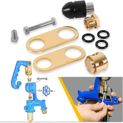 Premium 850 Sb Yard Water Hydrant Repair Kit 9401324 & Plunger fits for 800LF 800SB 4800LF 5800LF 6800LF Series Yard Hydrant...