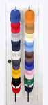 Perfect Curve CapRack | Over-The-Door Hat Organizer for Baseball Caps | 2 Straps, Holds 18-36 Adjustable Caps | Black...