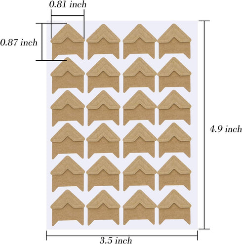 Sunmns 15 Sheets Photo Corners Stickers, Picture Films Self Adhesive Corner for DIY Scrapbook Album...