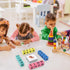 Wooden Blocks Spelling Game, Matching Letter Game Alphabet Learning Crossword Puzzle with Reading Wooden Blocks Sight Flash Cards Storage Bag Word...