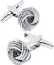 Hollow Out Twist Knot Shape Men's Cufflinks In Gift Case Silver / 14K Gold Plated Cufflinks for Men Jewelry for Wedding Party Business Birthday An...