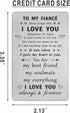 to My Fiancé Gifts - I Love You Future Husband Gifts for Birthday Wedding Anniversary Engraved Wallet Card Gifts...