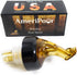 Whiskey Pourer for Liquor Bottles – With Flap - Made 100% In USA. Great Whiskey Gift For The Home Bar! (1, Amber - Standard Cork)...