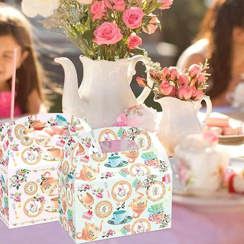 12 PCS Tea Party Favor Boxes Lets Tea Party Party Supplies Lets Tea Party Favor Bags Tea Party Time Party Supplies Tea Party Supplies Tea Party Su...