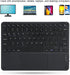Bluetooth Keyboard, Multi?Function Scissor Keyboard with Touchpad External Computer 10in Ultra-Slim Portable Keyboard(Black)...