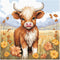 51buyoutgo Calf 11ct Cross Stitch Kits, 11 CT Funny Pre Printed Counted Stamped Cross Stitch Embroidery Needlepoint Needlework Patterns Kits for B...