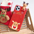 Christmas Case for iPhone 15 Pro Max, Merry Christmas 3D Cute Snowman Santa/Elk Antlers Deer Soft Silicone TPU Shockproof Protective Case for Wome...