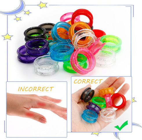 80-Piece Scissors Finger Rings Professional Dog Grooming Scissors Accessories for Dog Hair Cutting, Ergonomic Pet Shear Finger Ring Thumb Inserts ...