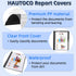HAUTOCO 5 Pack Plastic Report Covers with 3 Prongs Fasteners Clear Front Resume Portfolio Folder for 8.5x11 Letter Size Paper, Presentation Docume...