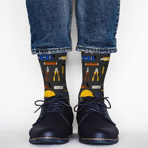 AOYEGO Baseball Funny Socks Wooden Bat and Ball Novelty Casual Crew Socks Contrast Color Design for Women Men Gift...