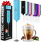 Zulay Kitchen Powerful Mini Milk Frother Handheld - Electric Hand Mixer - Portable Frother Wand for Coffee - Small Drink Blender for Lattes, Cappu...